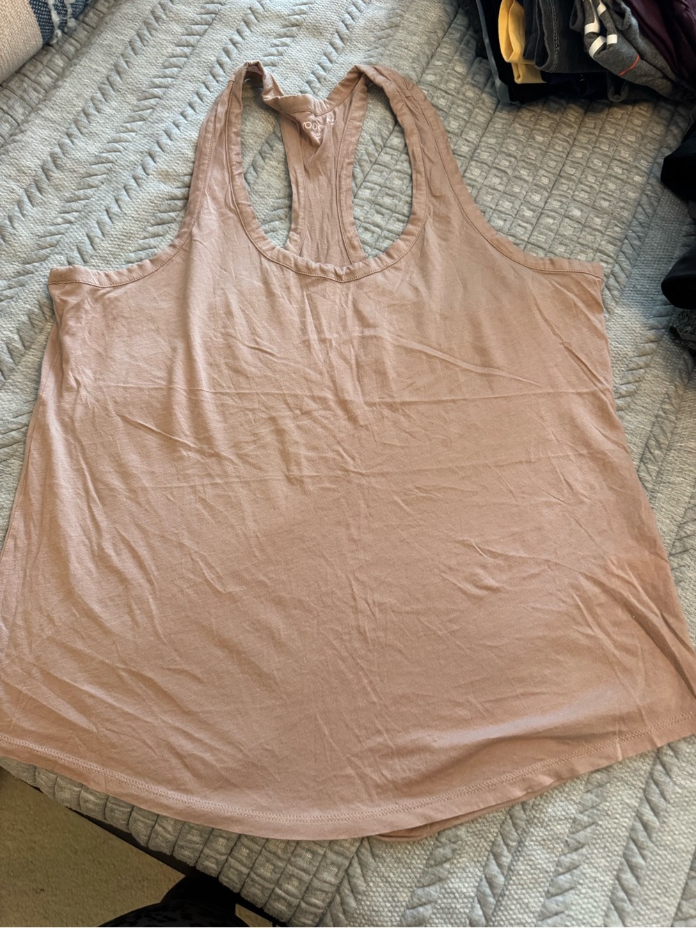 Beyond Yoga Dusty Blush Racerback Tank Top